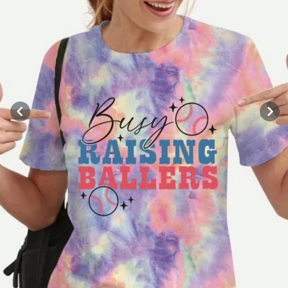 Tie Dye T-Shirt, Crew Neck